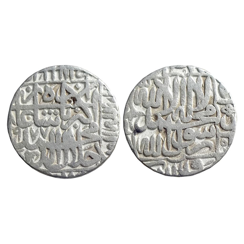 Mughal Akbar Dar-ul-Khilafat Agra Mint Silver Rupee