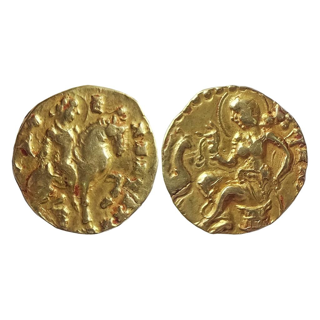 Ancient Guptas Kumaragupta I ‘Horseman’ type Gold Dinar