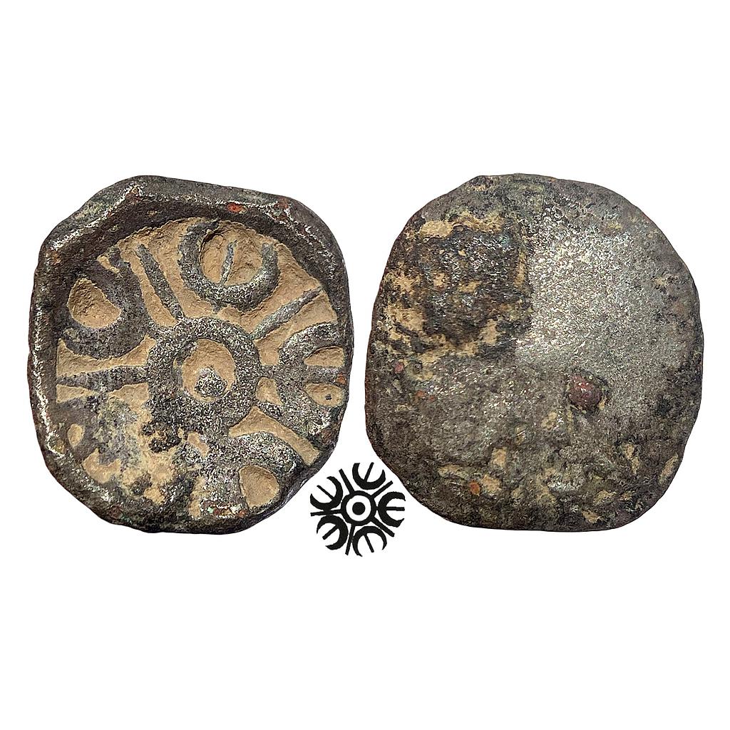 Ancient Archaic Punch Marked Coinage Attributed to Gandhara Janapada Local Swat Valley type Silver 2 Shana or 1/4 Shatamana