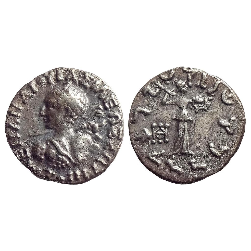 Ancient, Indo-Greeks &quot;Menander I&quot; Bilingual series, Silver Drachm