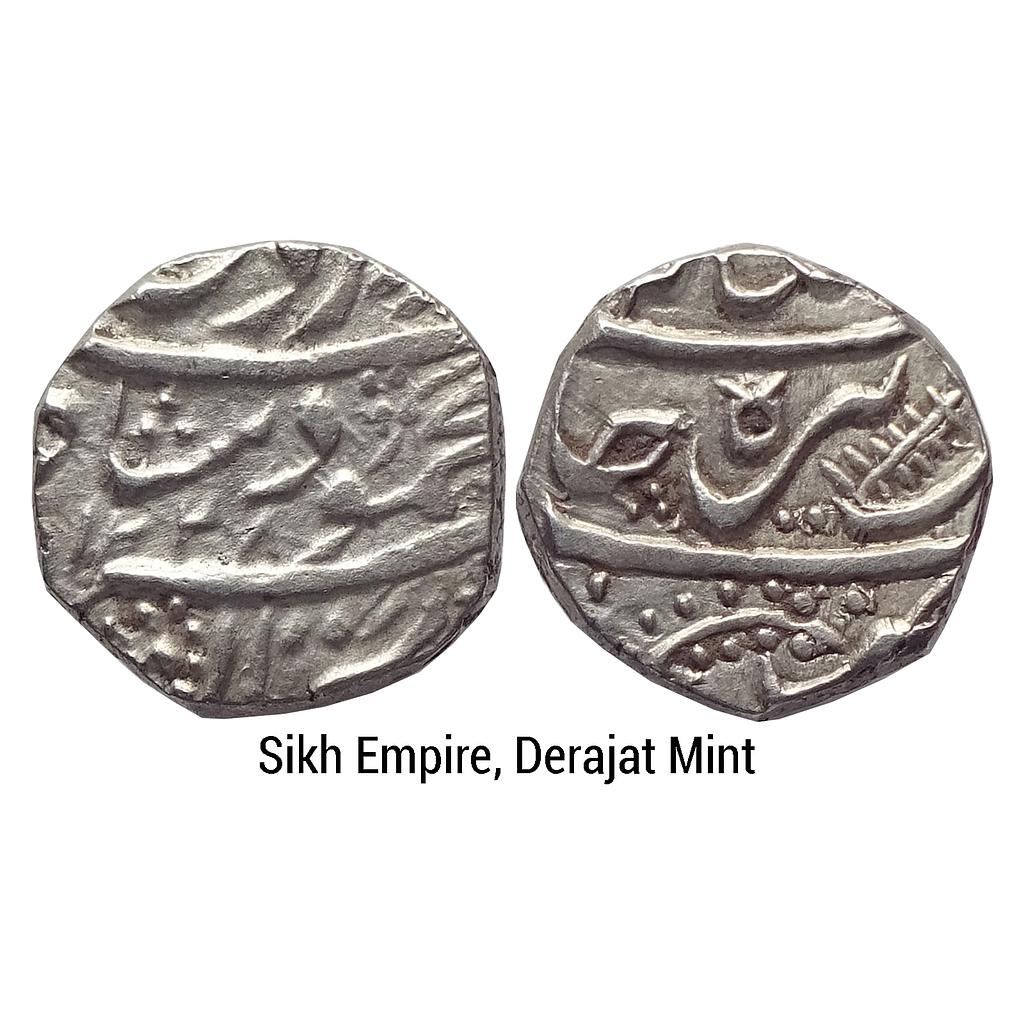 IK Sikh Empire Mehmood Shahi Nawab Sher Muhammad Derajat Mint Silver Rupee