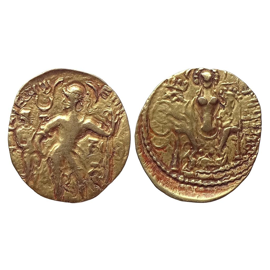 Ancient Guptas Samudragupta Battle Axe Type Gold Dinar