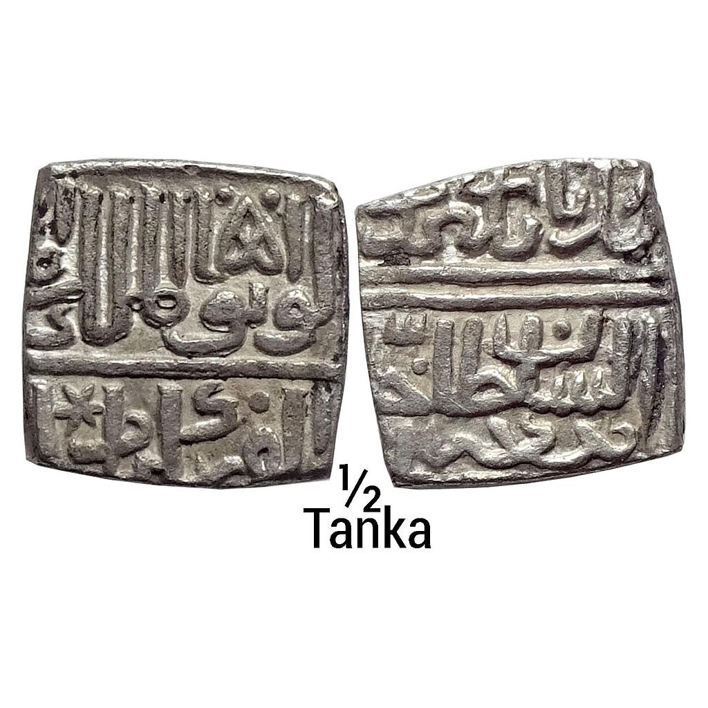 Malwa Sultan Rana Sangram of Mewar Silver 1/2 Tanka