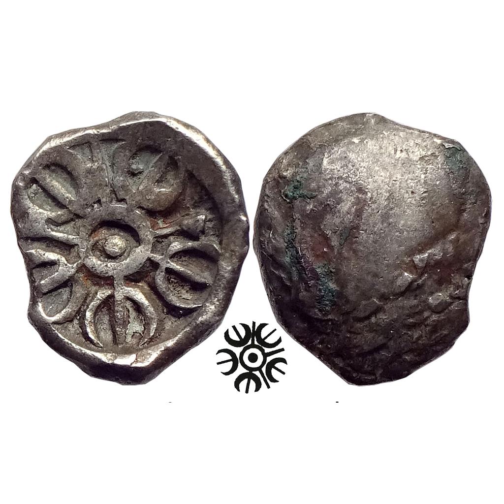 Ancient Archaic PMC Attributed to Gandhara Janapada Silver 2 Shana or 1/4 Shatamana