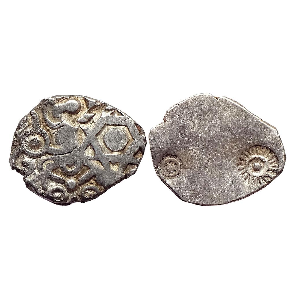 Ancient Punch Marked Coinage Kosala Mahajanapada Silver 1/2 Vimshatika
