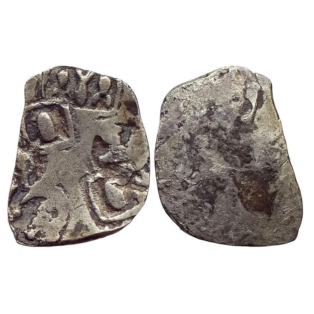 Ancient Punch Marked Coinage Magadha Mahajanapada Series I/II transitional Silver Karshapana