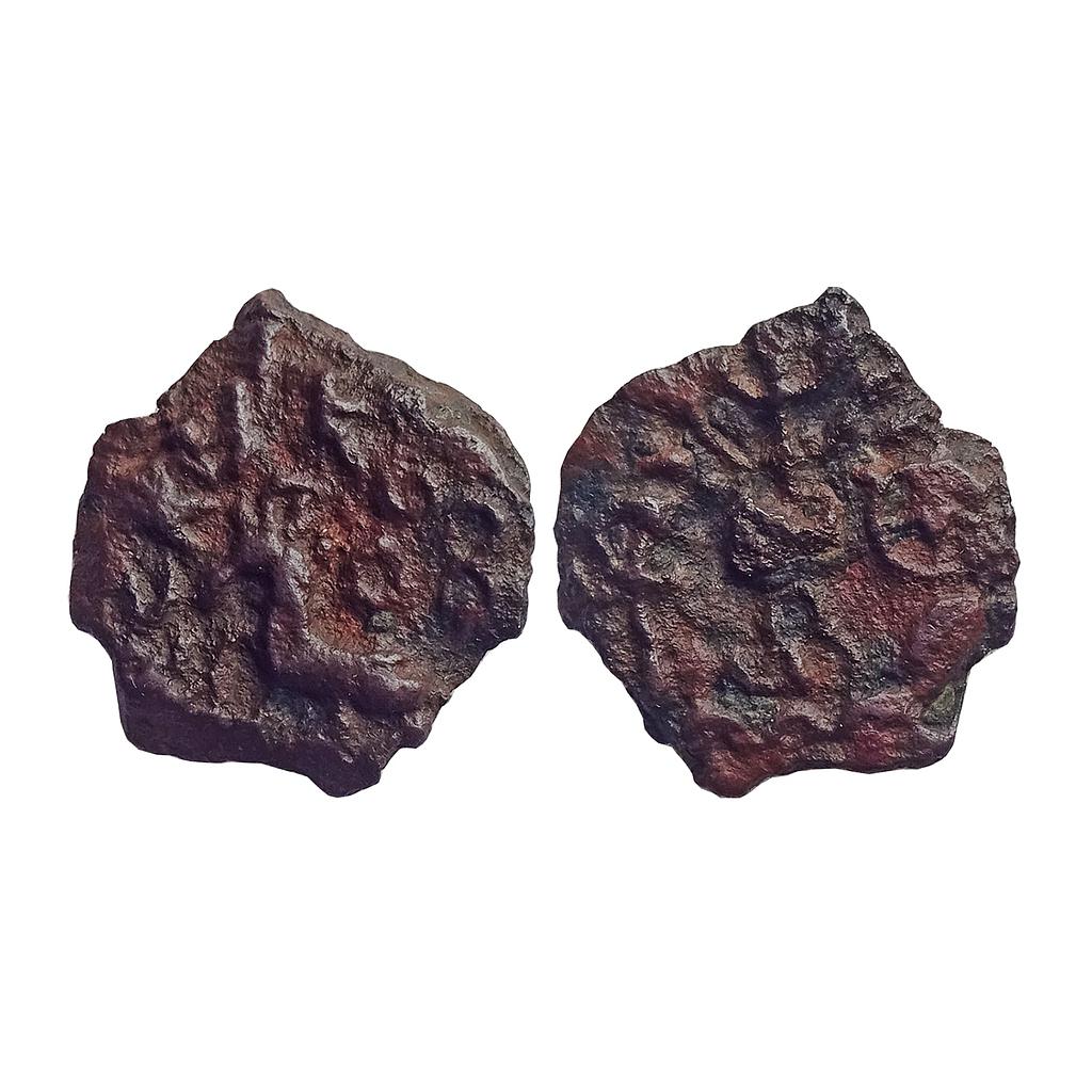 Ancient, City State Issue, Shuktimati, Cast Copper, Horse walking to left