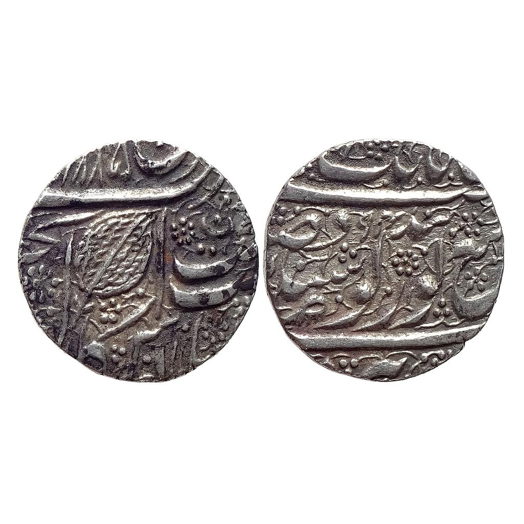 IK Sikh Empire Ranjit Singh VS 1885 Amritsar Mint Nanakshahi Couplet Silver Rupee