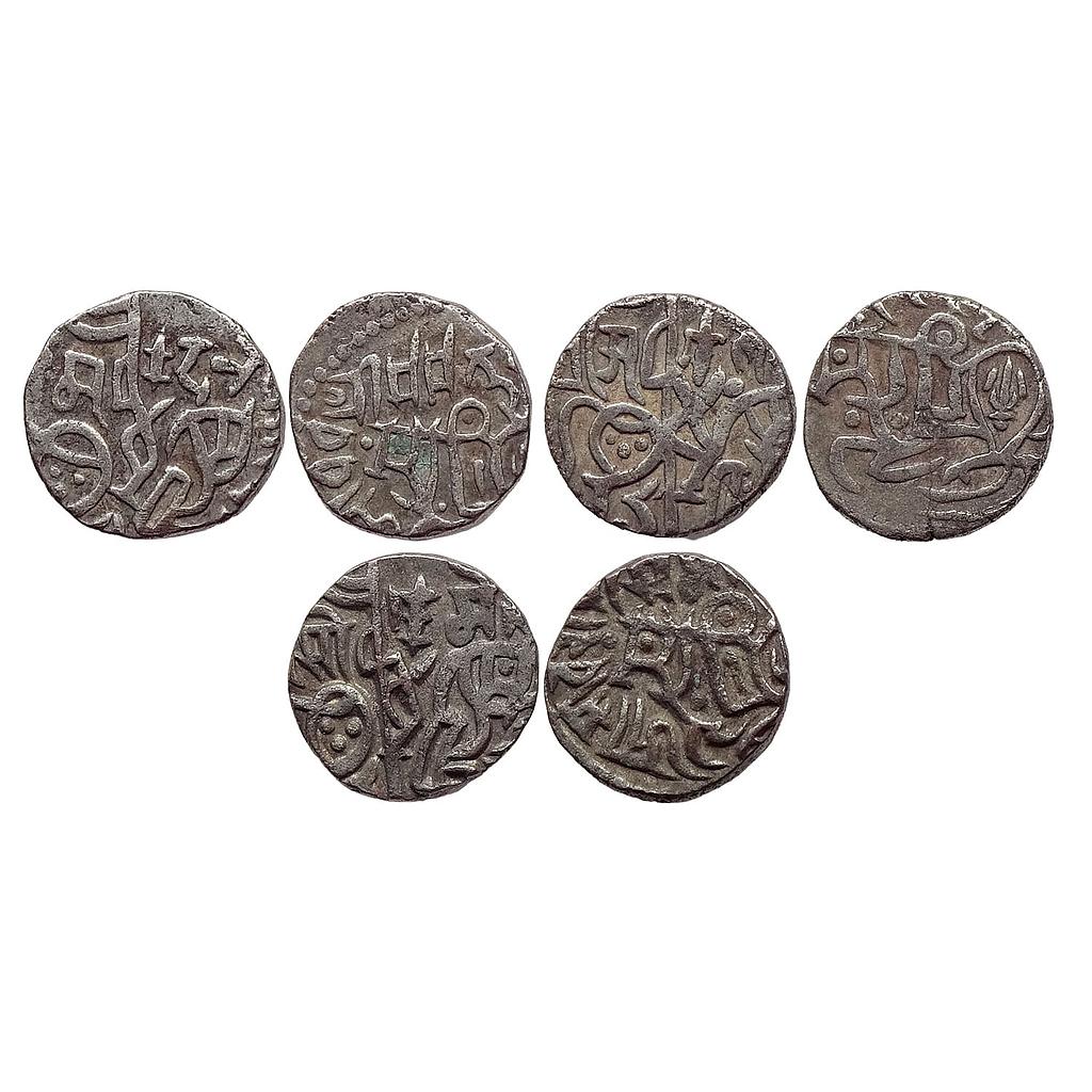 Hindu Medieval Tomaras of Dilli Madana Pala Ananga Pala Somesvara Deva Set of 3 Coins Billon Jital