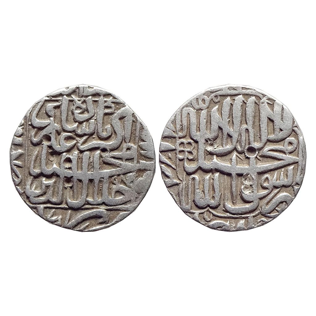 Mughal Akbar Bhakkar Mint Silver Rupee