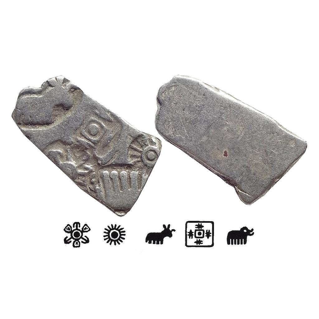 Ancient Punch Marked Coinage Mauryan Magadha Imperial Series III 320 Type Silver Karshapana