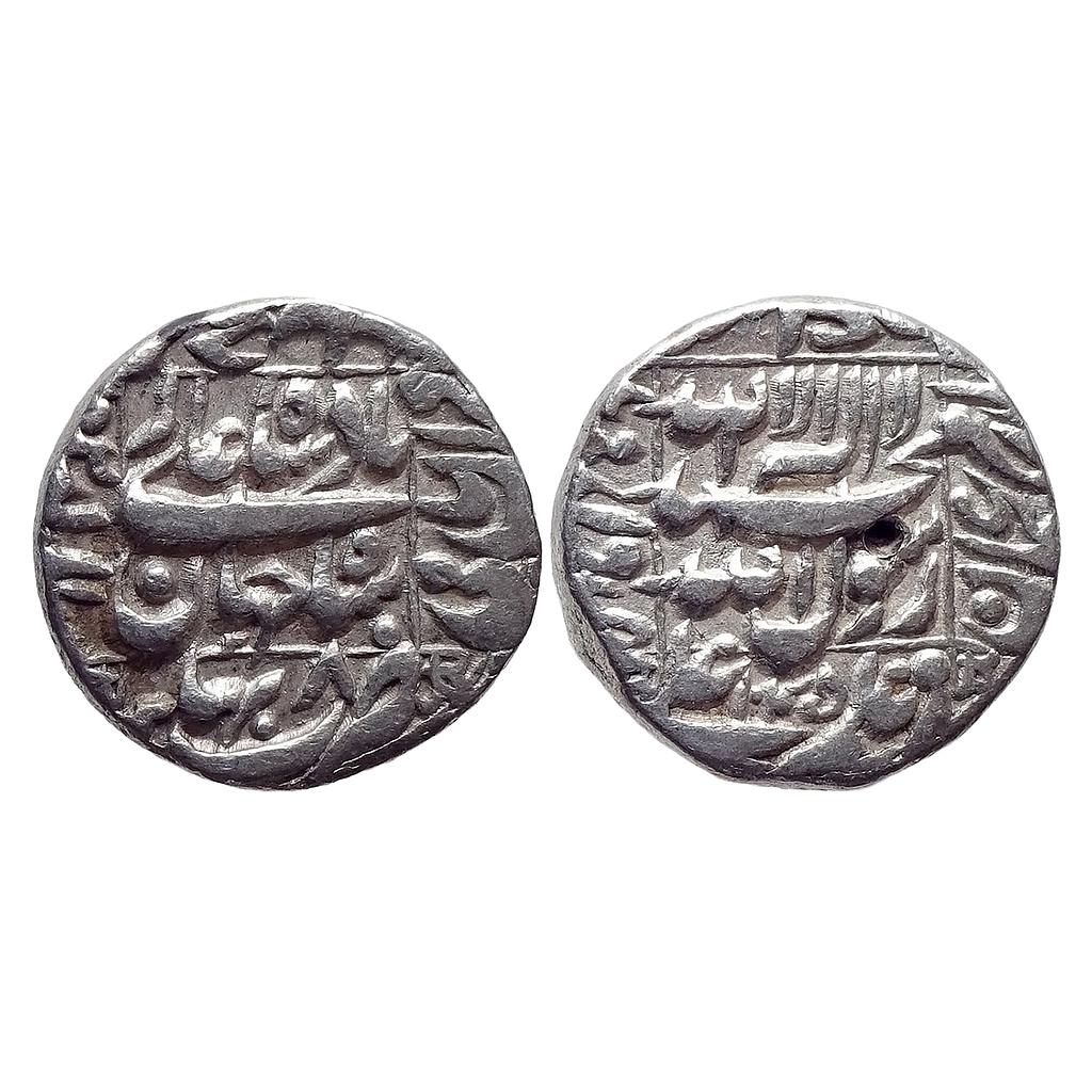 Mughal Shah Jahan Bhakkar Mint Silver Rupee