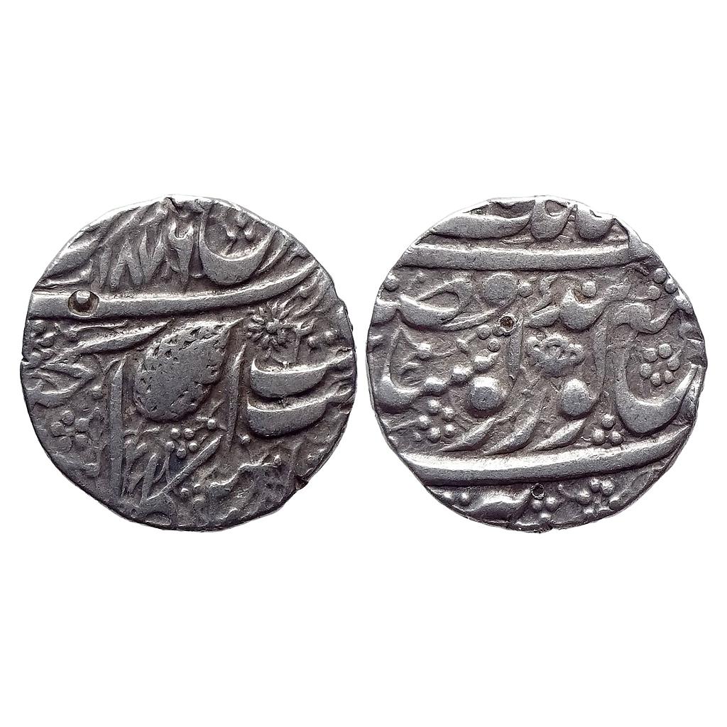 IK Sikh Empire Ranjit Singh VS 1876 Amritsar Mint Nanakshahi Couplet Silver Rupee