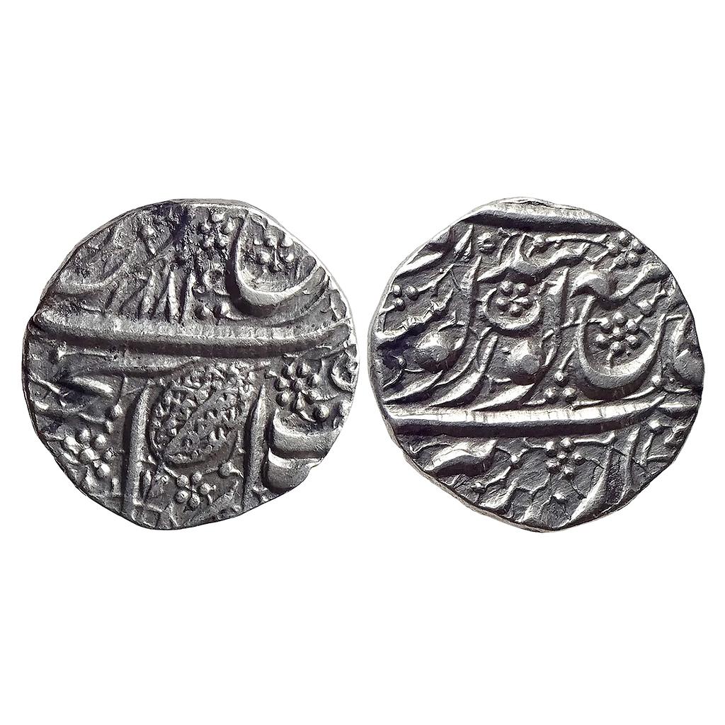 IK Sikh Empire Ranjit Singh VS 1884/1885 Amritsar Mint Nanakshahi Couplet Silver Rupee