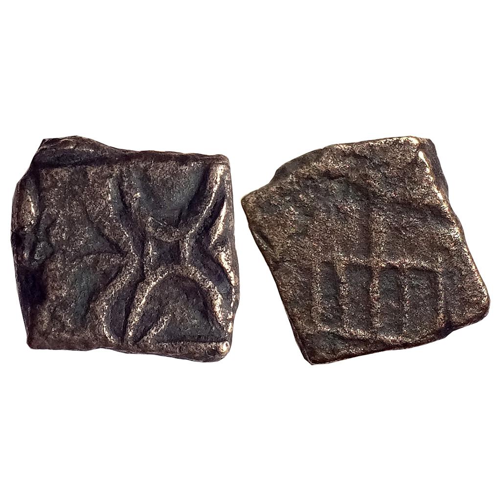 Ancient Western Kshatrapas Kshaharata family Nahapana Nasik type Copper Unit