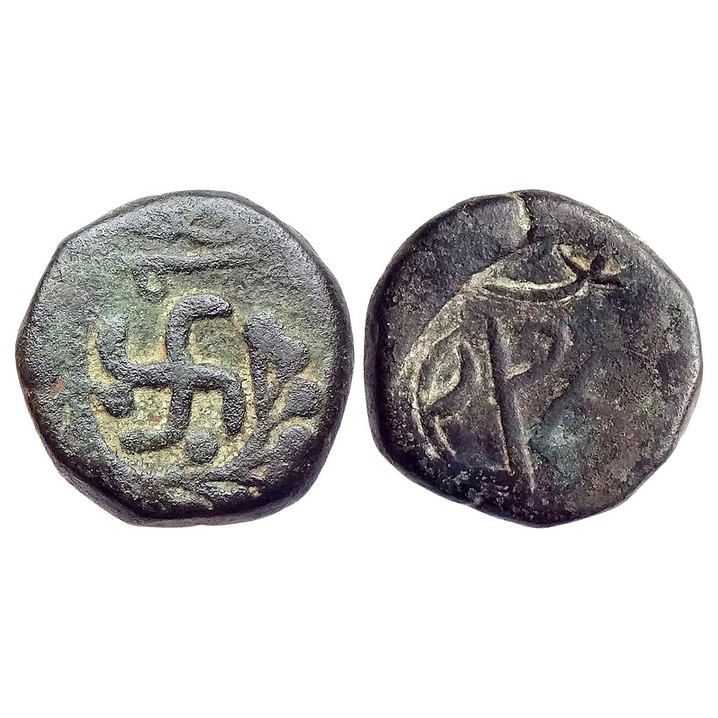 IPS Jhabua State Anonymous Issue Swastik type Copper Paisa
