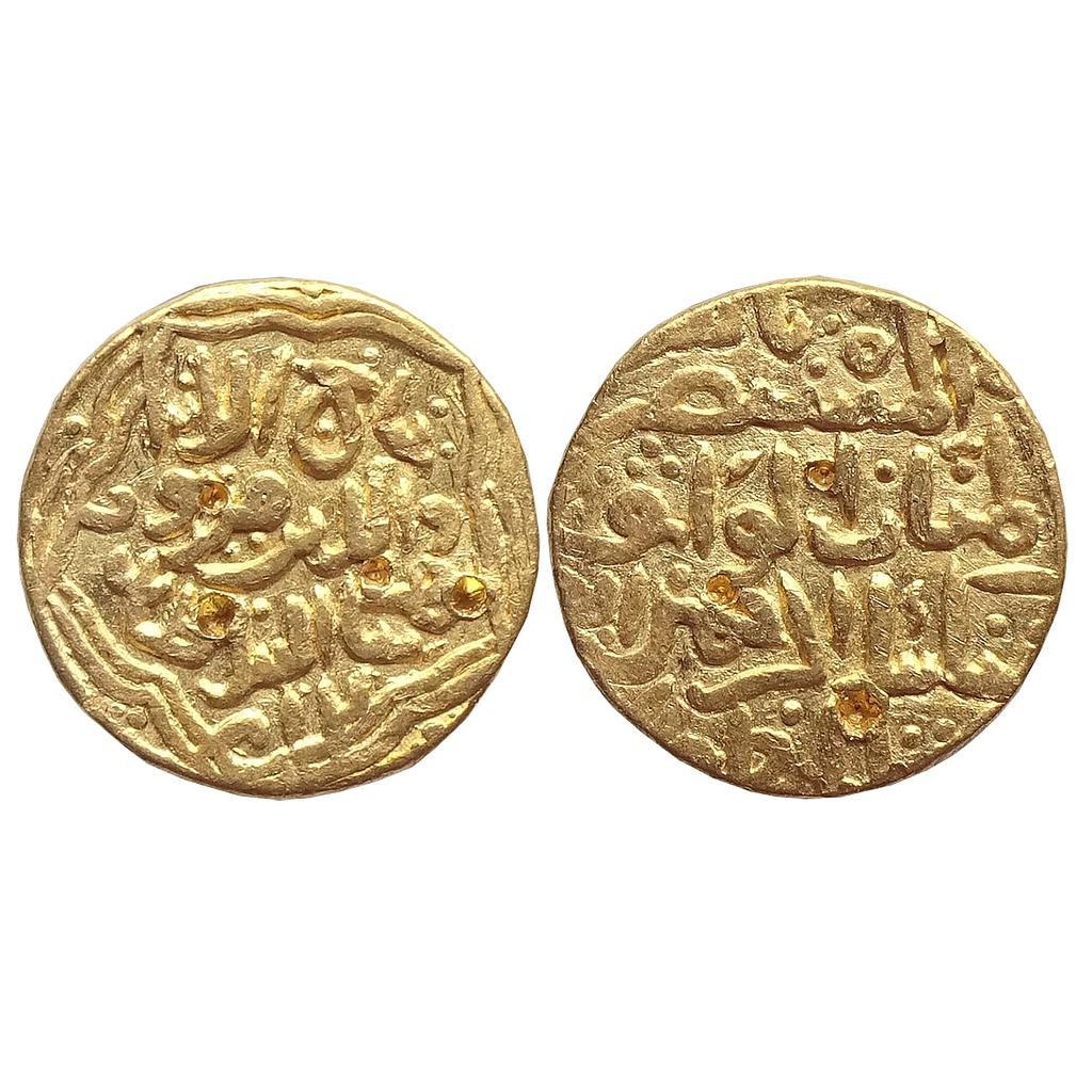 Bahamani Sultan Taj ud din Firuz Mintless type Gold Tanka