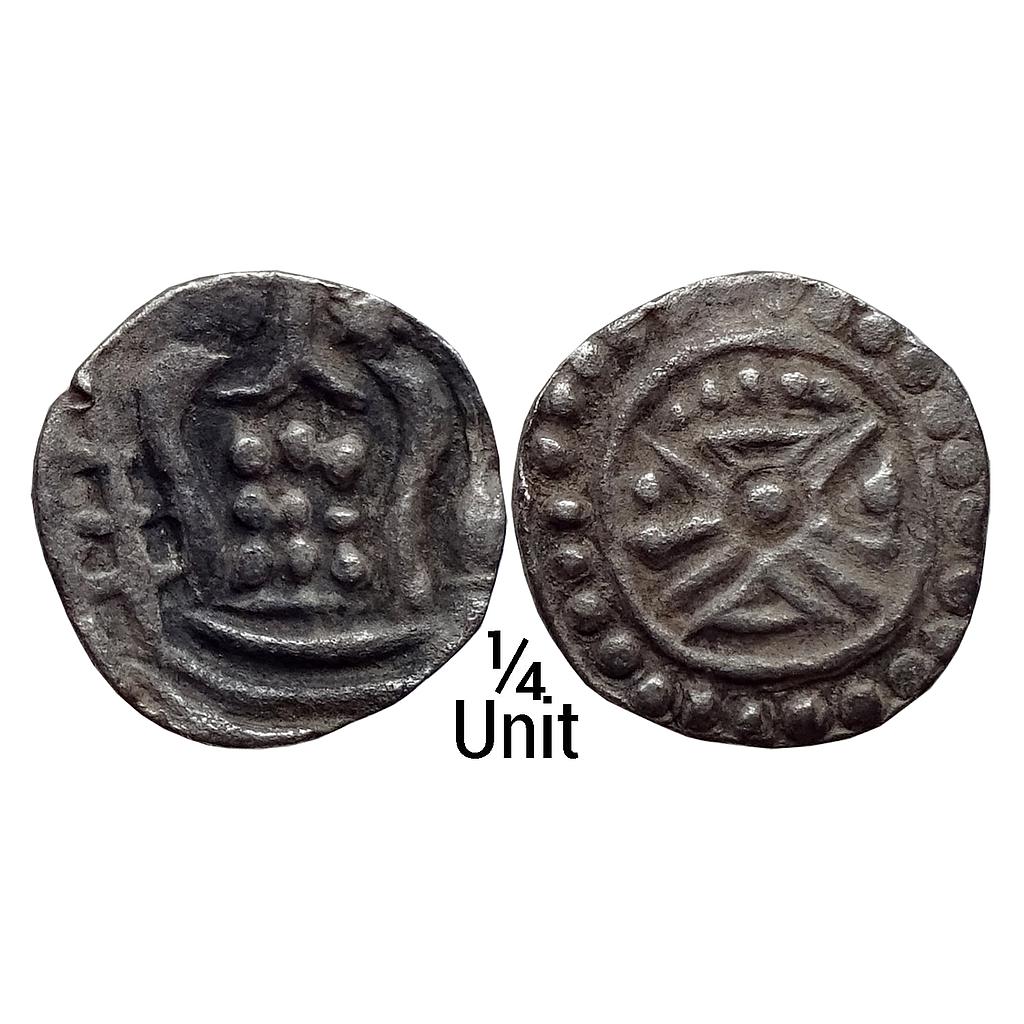 Burma Pyu Kingdoms Coins with Bhadrapitha Sri Ksetra ND Silver 1/4 Unit