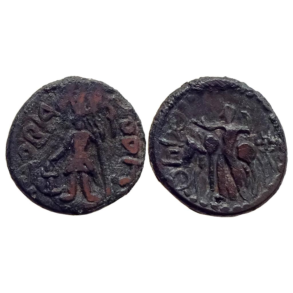 Ancient Kushanas Vasudeva I Oesho Shiva Copper Drachm