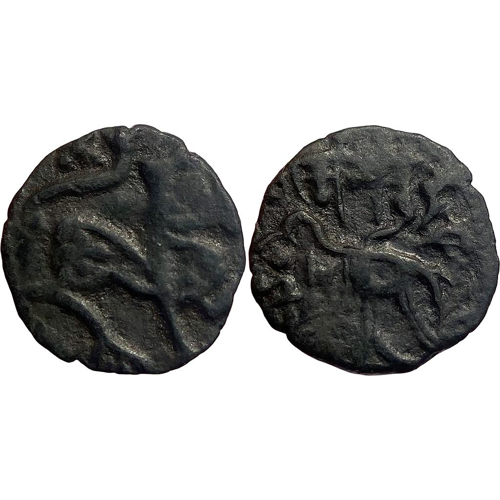 Hindu Medieval Hindu Shahis of Gandhara Samanta Deva Copper Jital