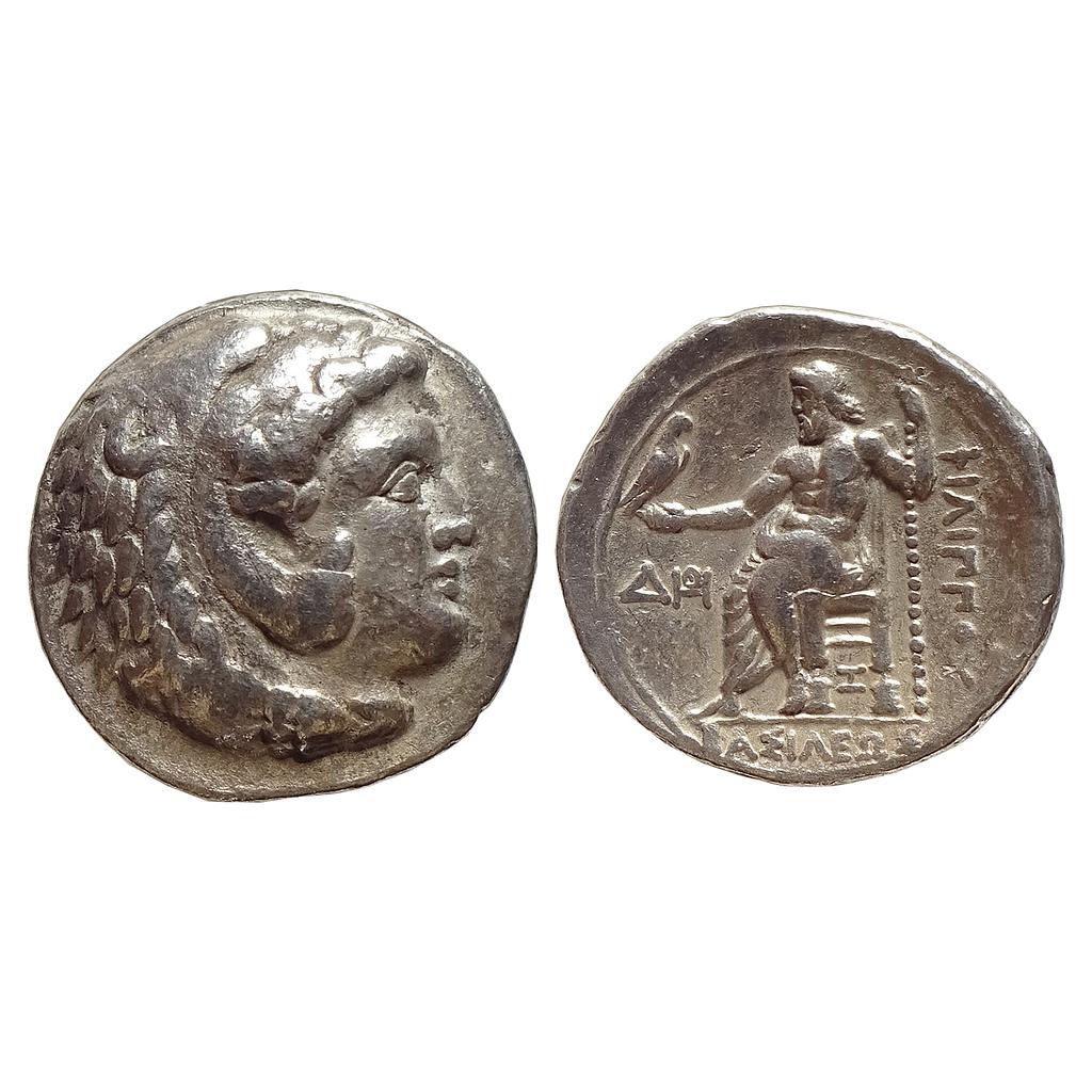 Ancient World Foreign Greece Kingdom of Macedon Hellenistic Period Philip III Arrhidaeus Half Brother of Alexander the Great Silver Tetradrachm