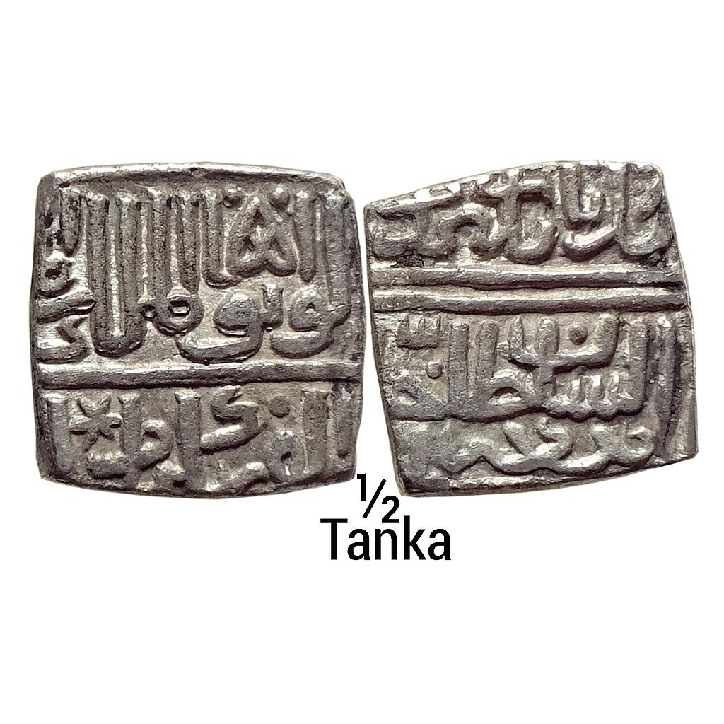 Malwa Sultan Rana Sangram of Mewar Silver 1/2 Tanka