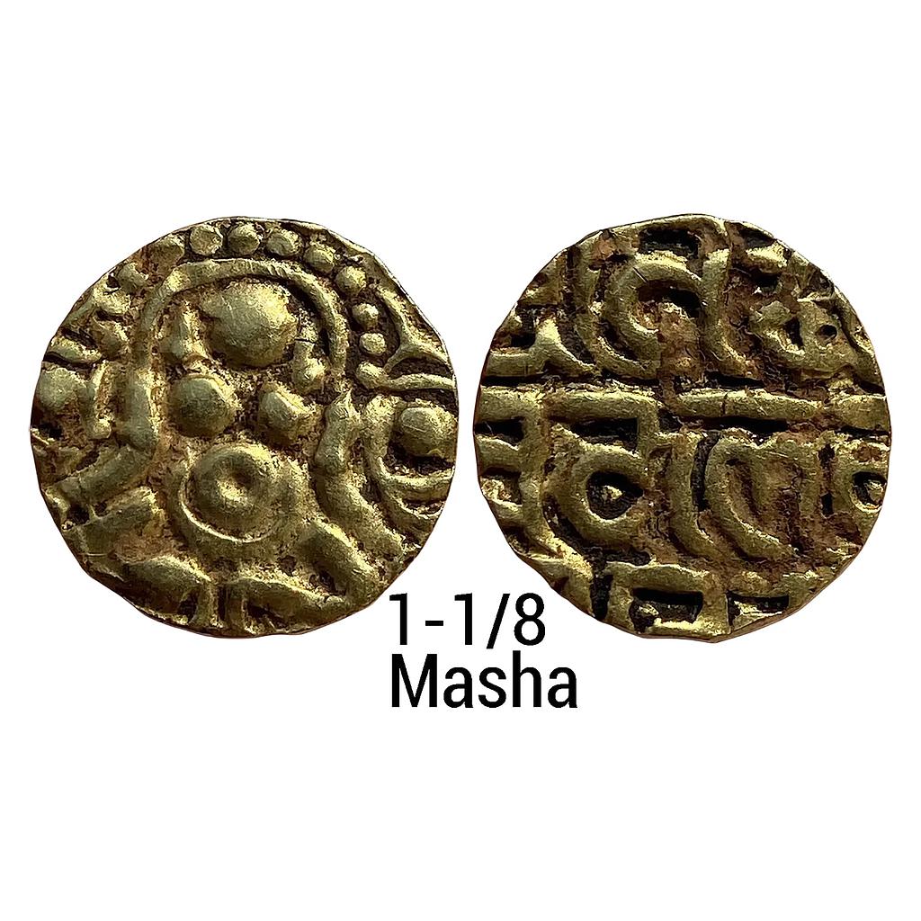 Hindu Medieval Chandellas of Jejakabhukti Sallakshana Varman Gold 1-1/8 Masha