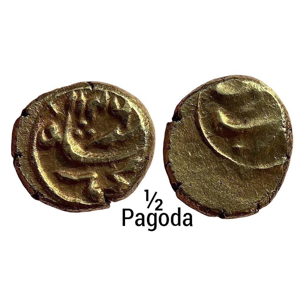 IK Maratha Confideracy INO Muhammad Shah Guti Gooty Mint Gold 1/2 Pagoda