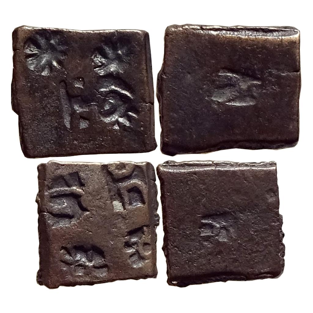 Ancient Punch Marked Coinage Eran-Vidisha Region Set of 2 Coins Copper Unit