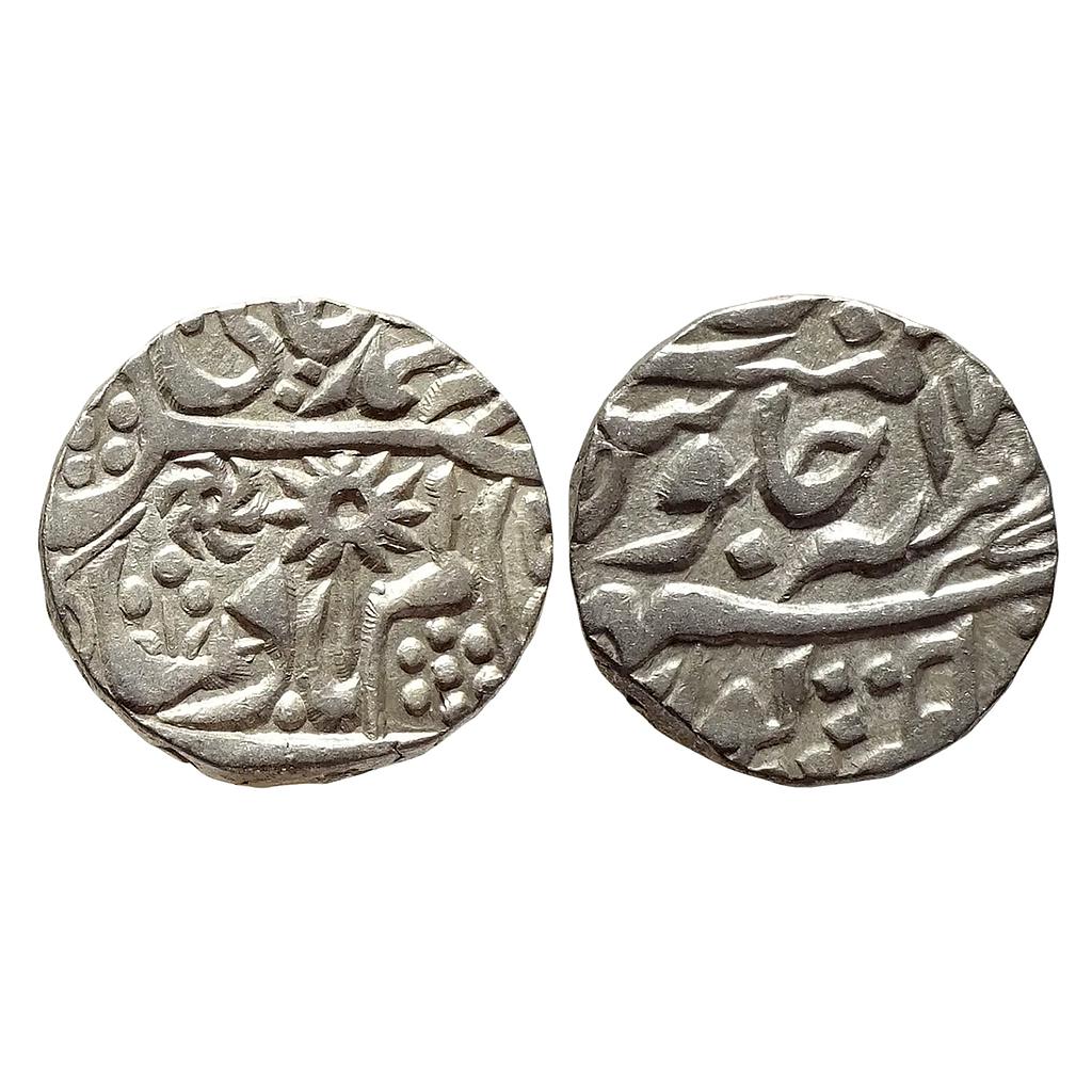 Indian Princely States Chhatarpur State INO Shah Alam II Chhatarpur Mint Silver Rupee