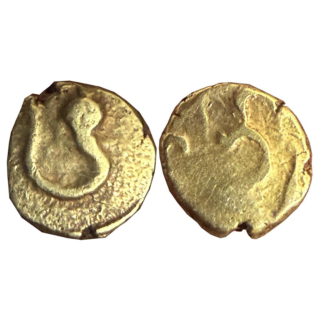 IK Maratha Confideracy Ghorpade Chiefs of Guty Subbaraya possibly of Ramadurg Mint Gold Fanam