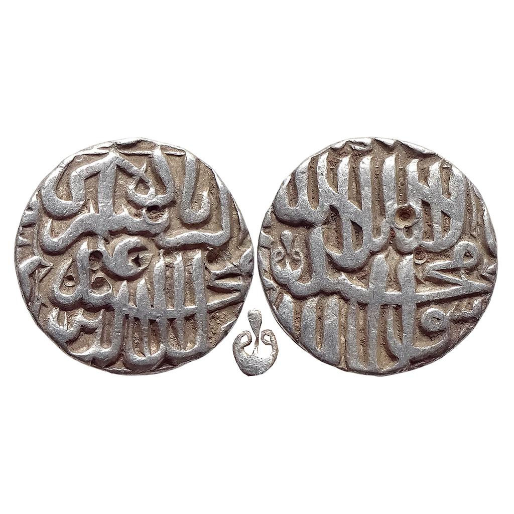 Mughal Akbar Bakkar Bhakkar Mint off flan Silver Rupee