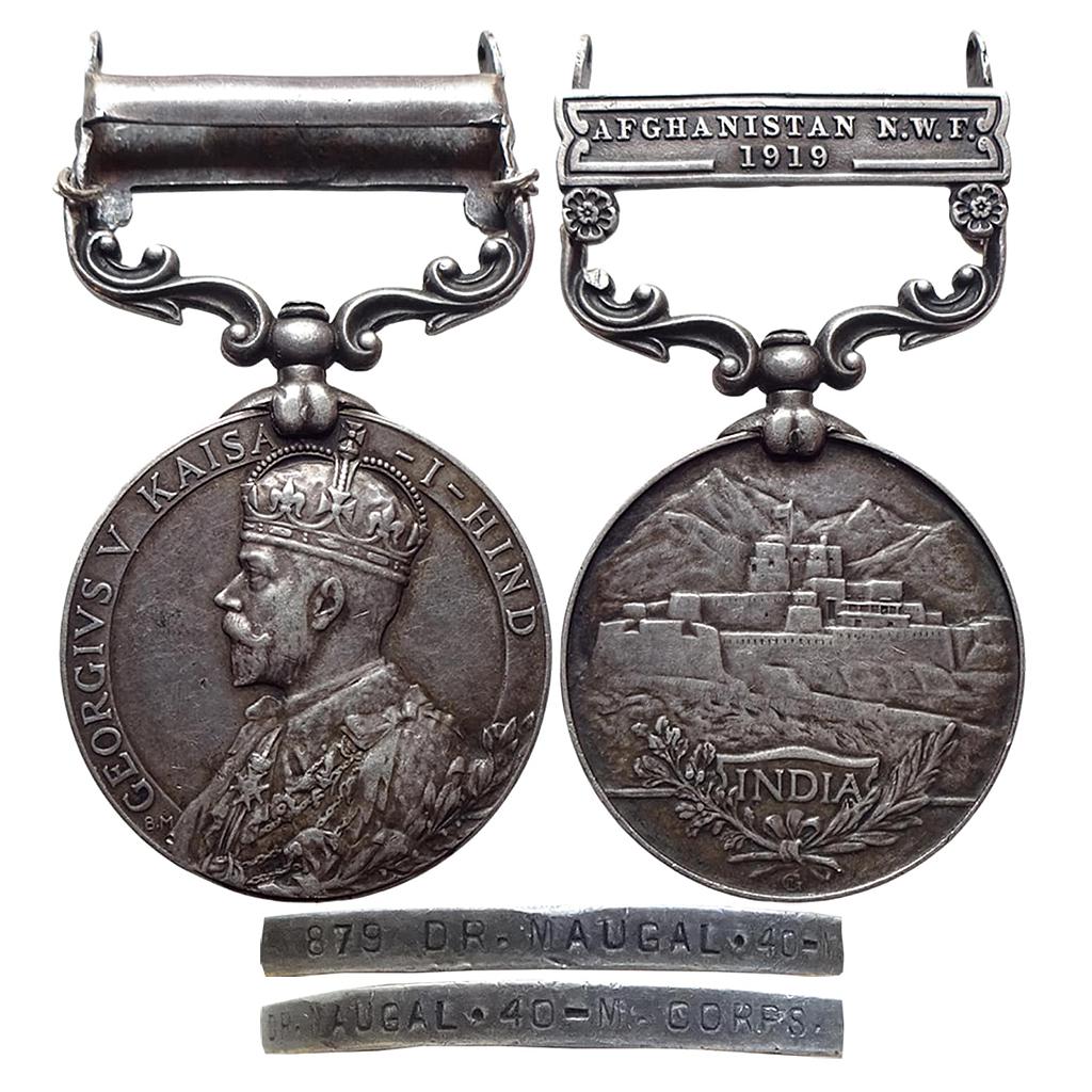 India General Service Medal George V Kaisar-i-hind Silver Medal