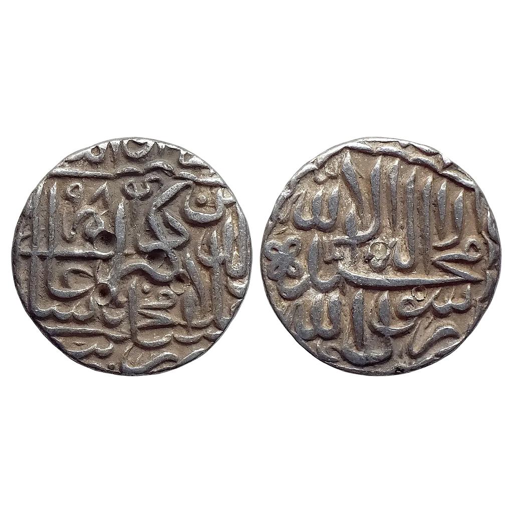 Mughal Akbar Jaunpur Mint Silver Rupee
