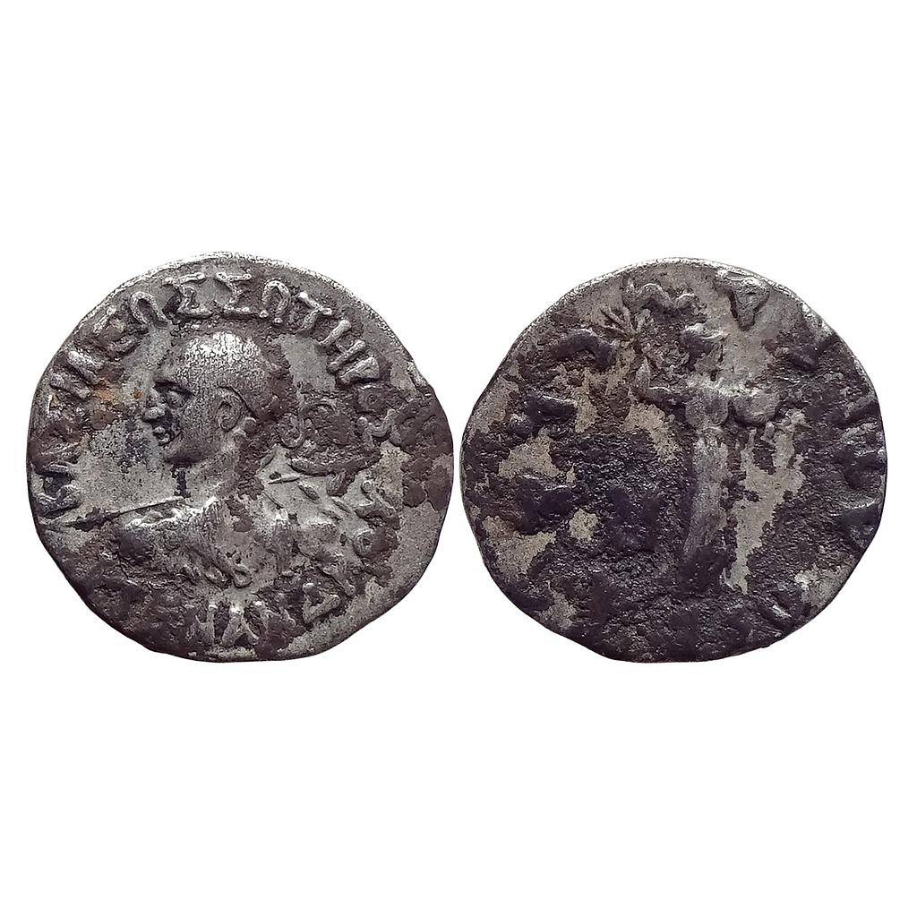 Ancient Indo-Greeks Menander I Silver Drachm