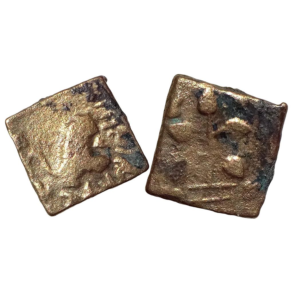 Ancient Newase-Paithan Satavahanas Copper Unit
