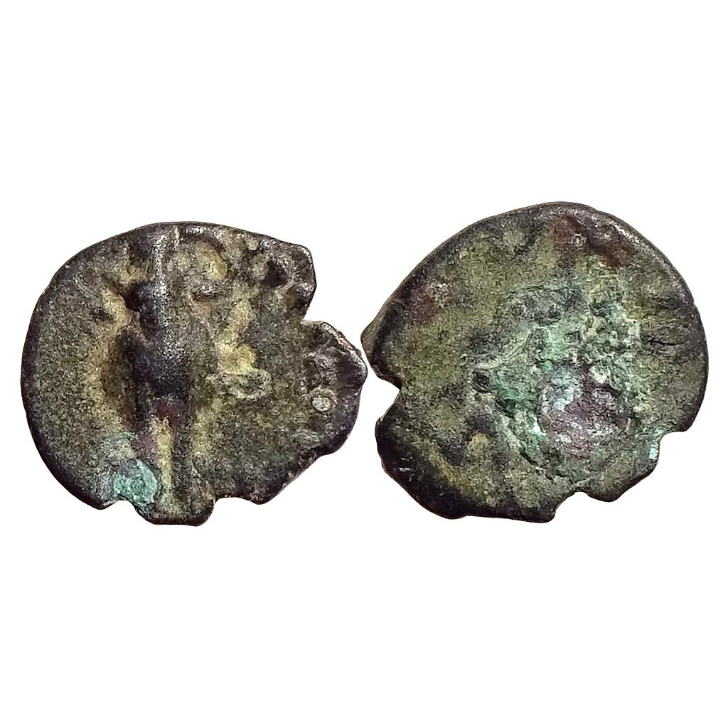 Ancient Western Kshatrapas Kardamaka Dynasty Anonymous Potin Unit