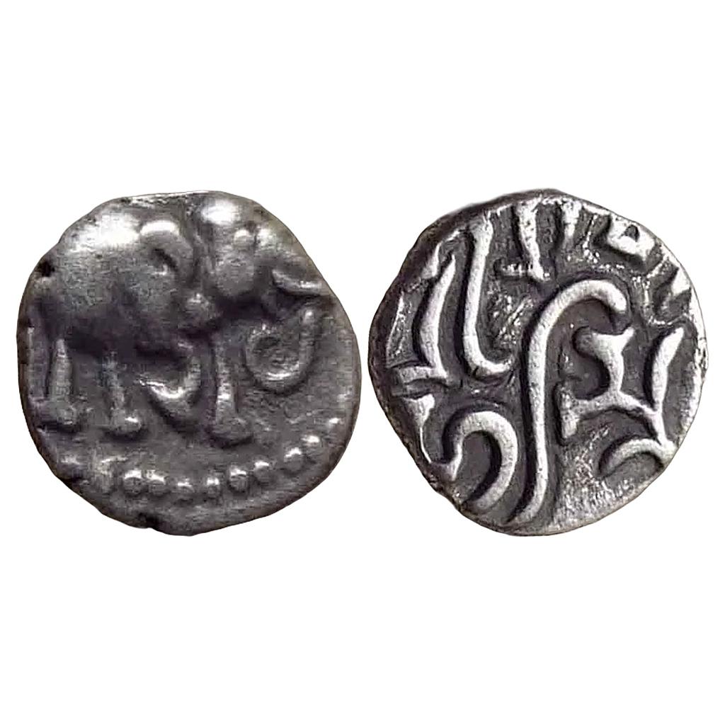 Hindu Medieval Chalukyas of Gujarat Ranahasti Silver Dramma