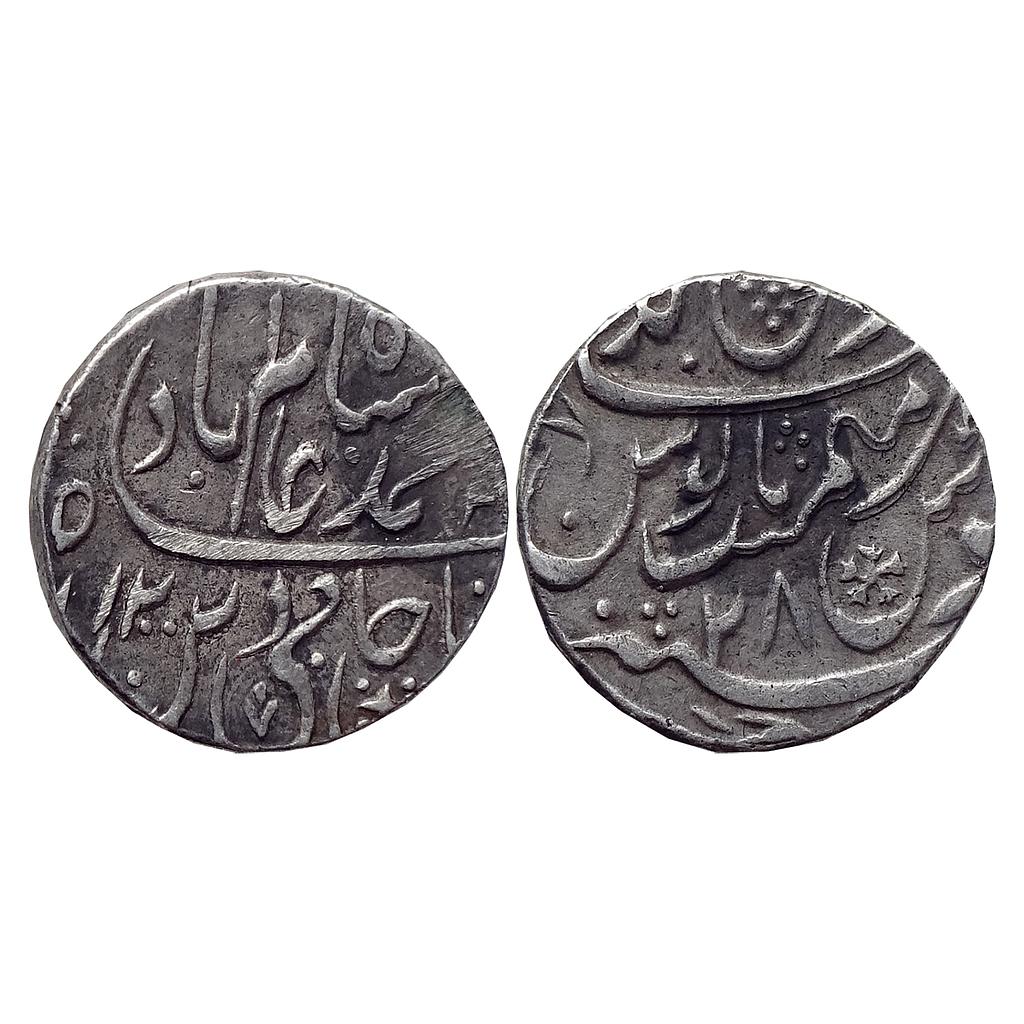 IK Rajas of Rewari In the name of Shah Alam ll Gokulgarh Mint Silver Rupee