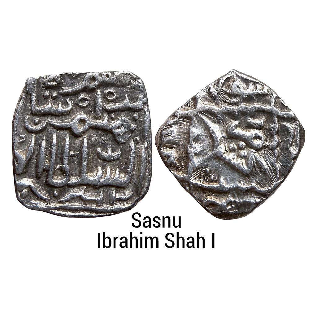 Kashmir Sultan Ibrahim Shah I Kashmir Mint Silver Square Sasnu