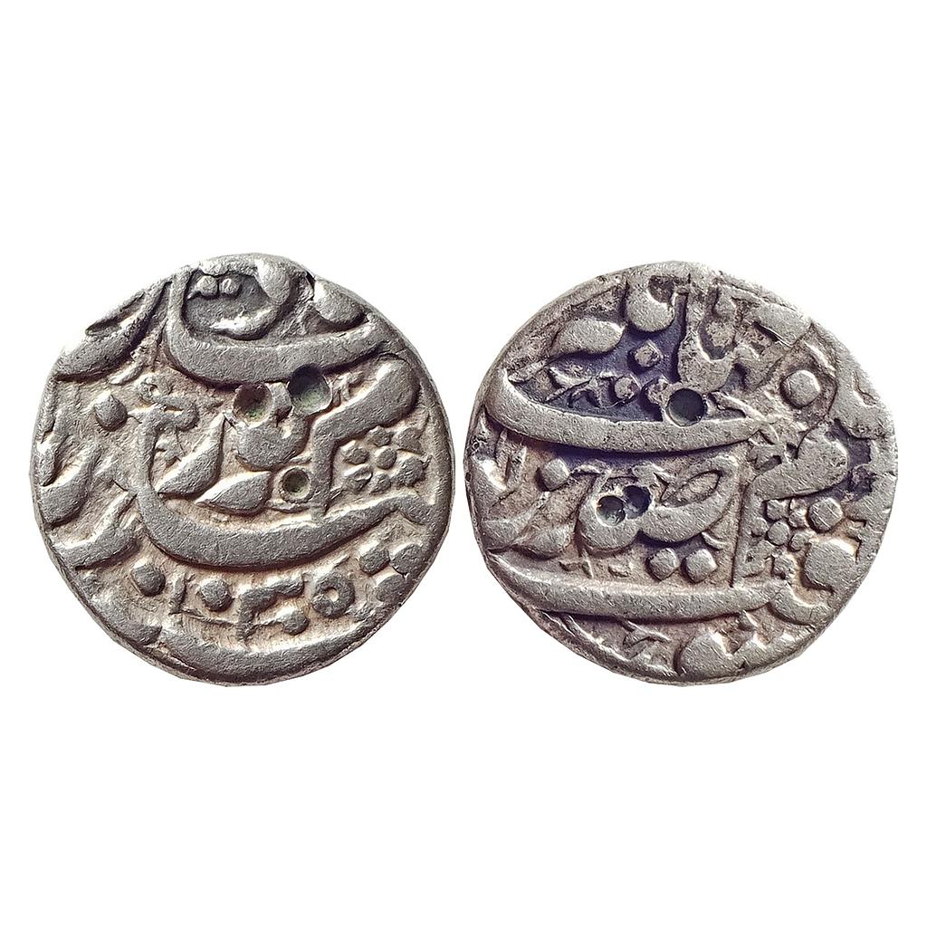 Mughal, Nur Jahan, Surat Mint, Silver "1/2 Rupee"