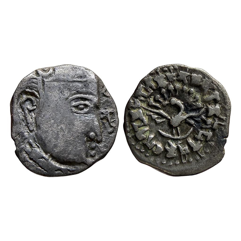 Ancient Guptas of Magadha Devagupta Madyadesha type Silver Dramma
