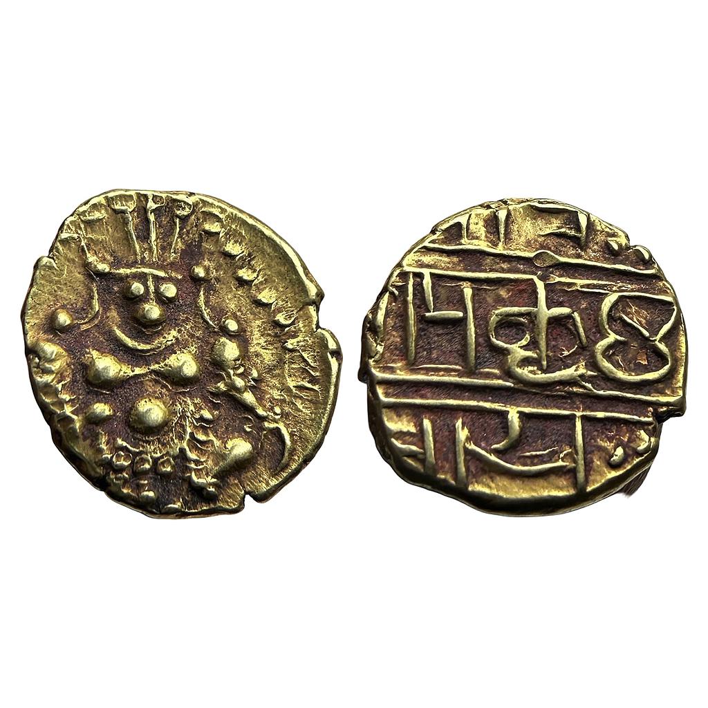 Hindu Medieval Nayakas of Chitradurga in the name of Krishnadevaraya Gold Gadyana