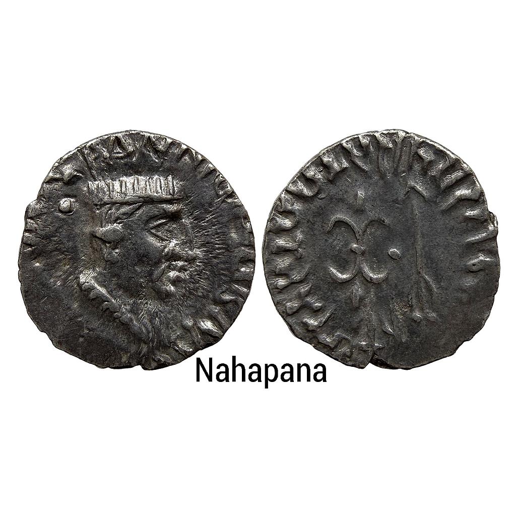 Ancient Western Kshtrapas Ksharata dynasty Nahapana Silver Dramma