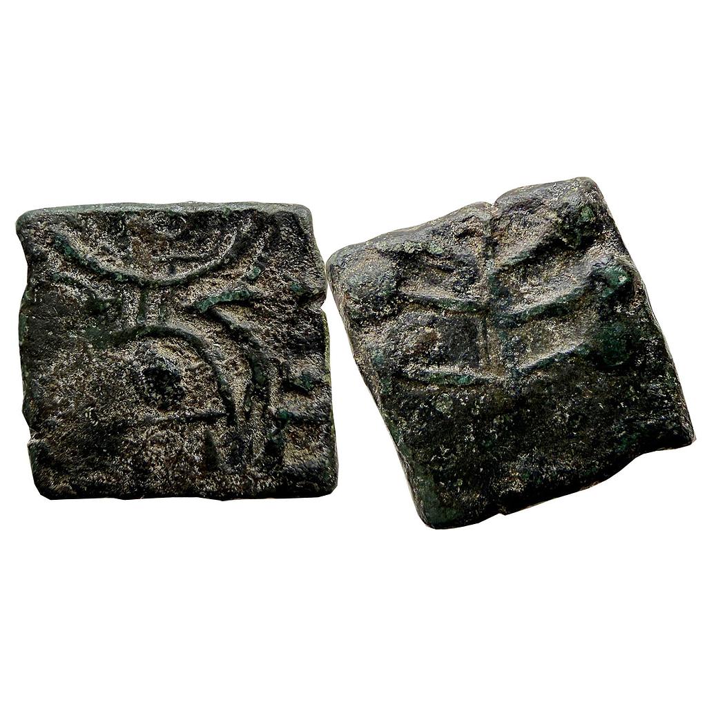 Ancient Western Kshatrapas Kshaharata Family Nahapana Newasa-Paithan type Copper Unit