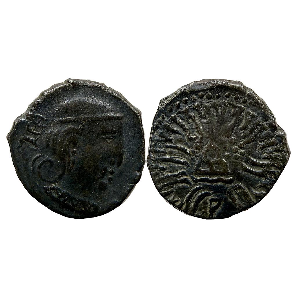 Ancient Western Kshatrapas Kardamaka Family Swami Rudrasena III Silver Dramma