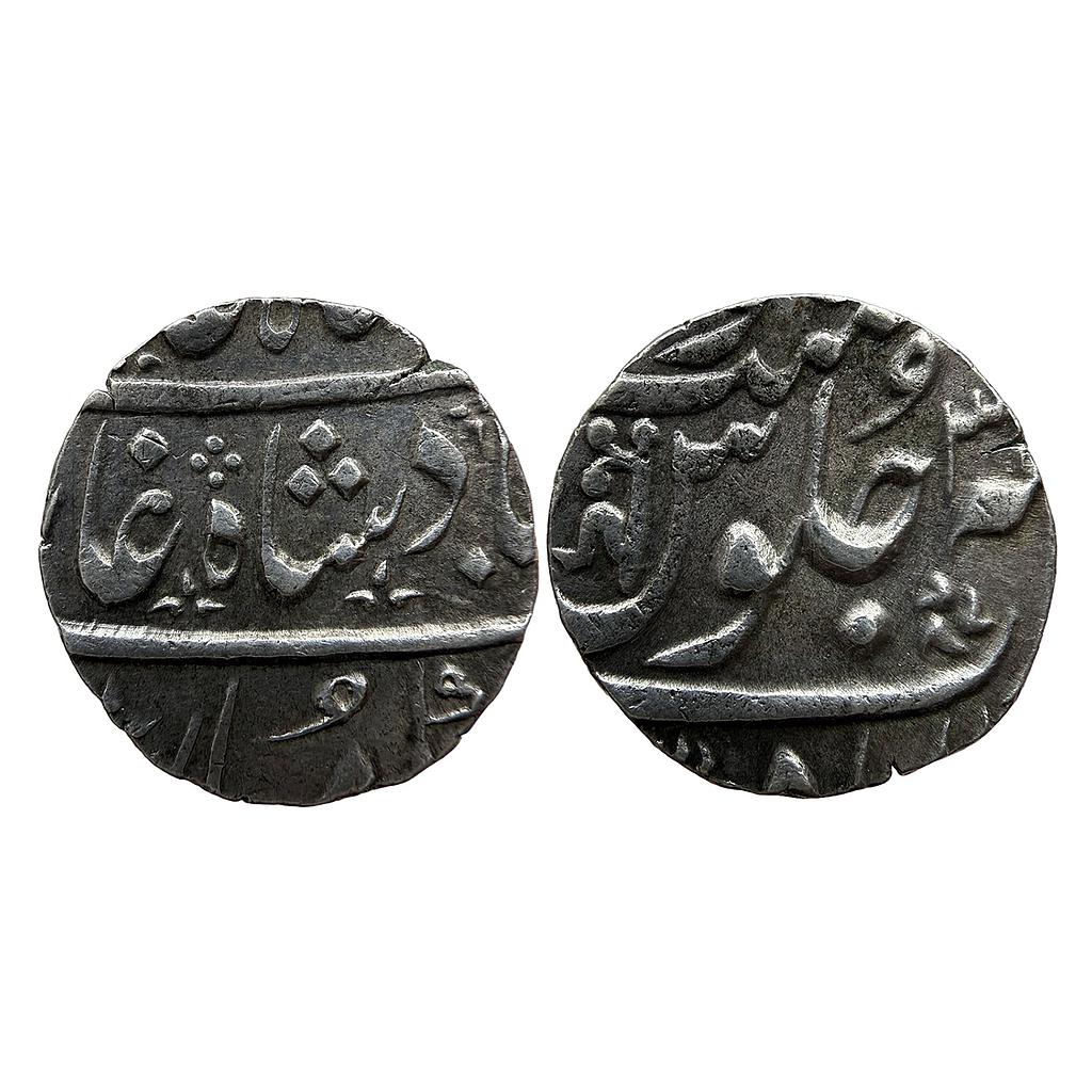 IK Maratha Confideracy INO Shah Alam II Ahmadabad Mint Silver Rupee
