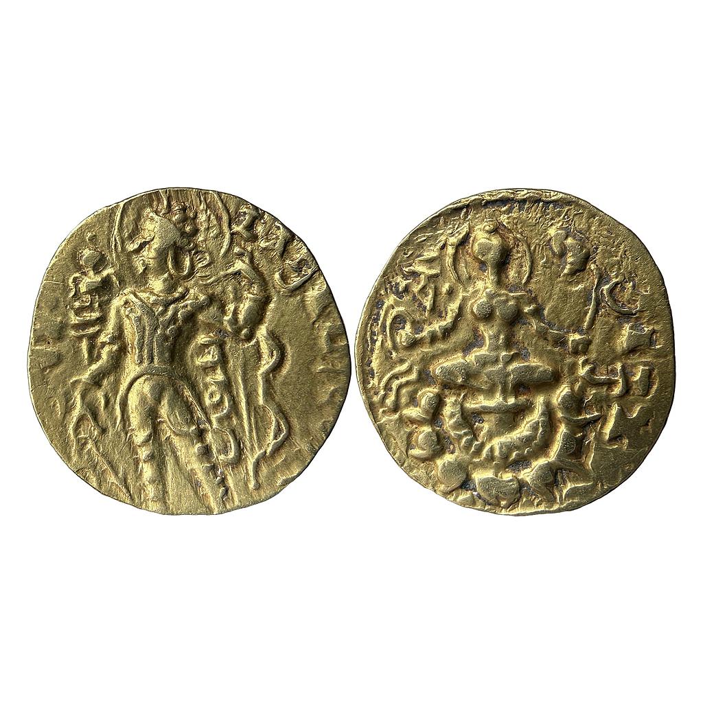 Ancient Guptas Chandragupta II Archer type Gold Dinar