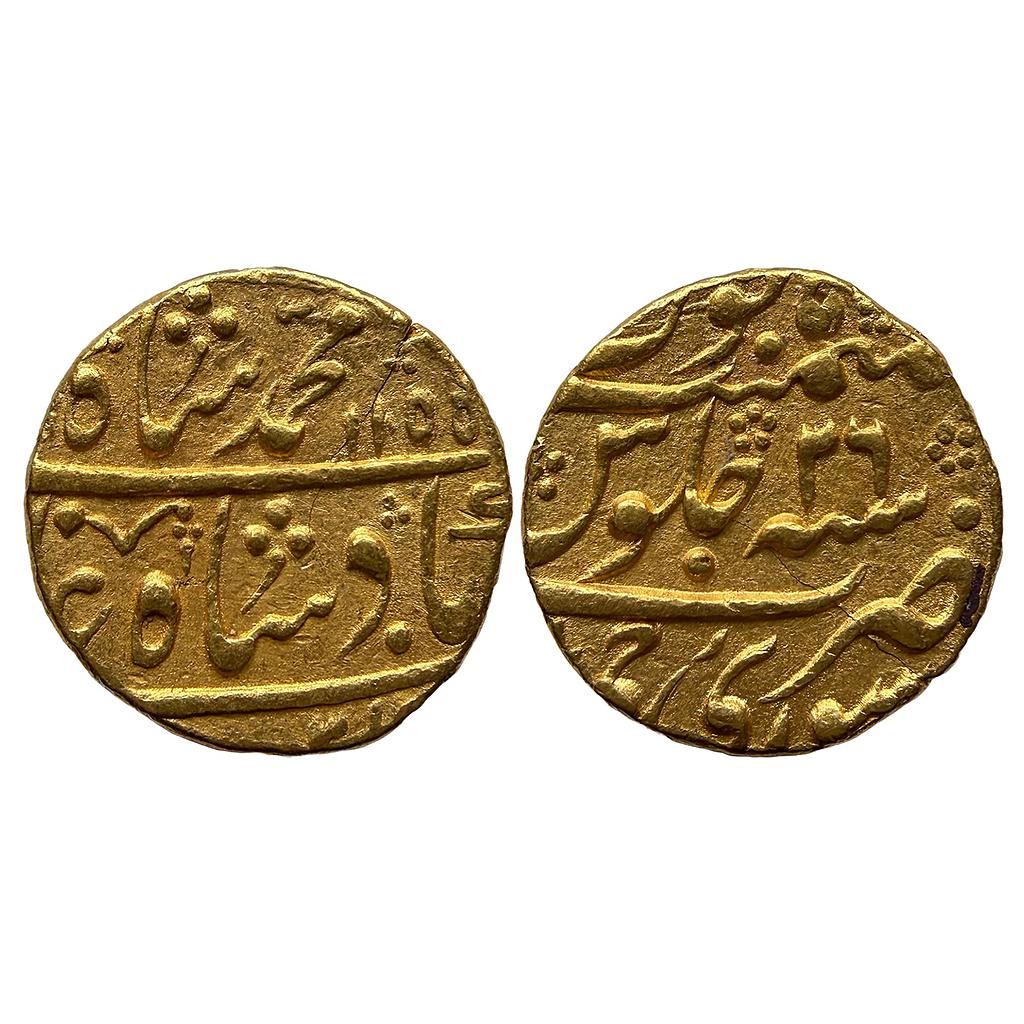 IPS Jaipur State Isvari Singh INO Muhammad Shah Sawai Jaipur Mint Gold Mohur