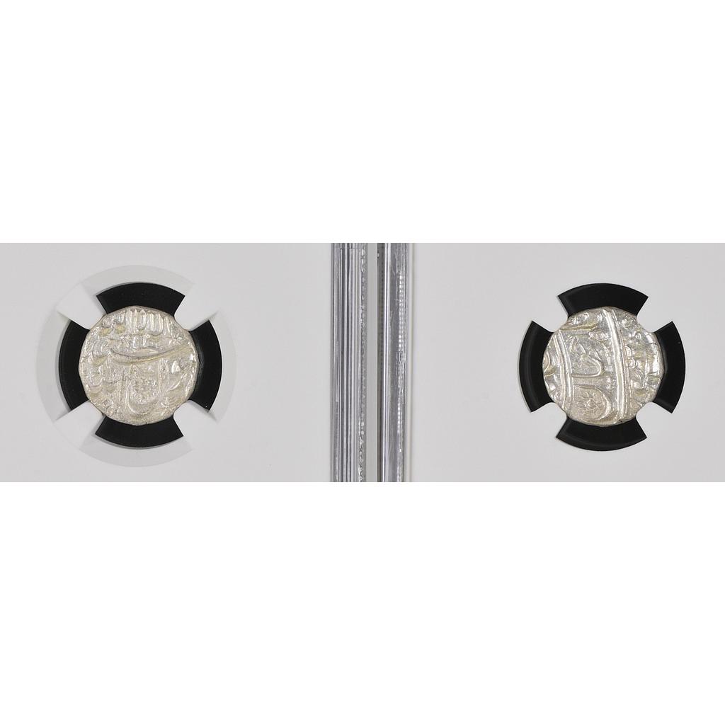 Mughal Shah Jahan Surat Mint Raijbad Type Pre-Accession Issue Silver 1/2 Rupee